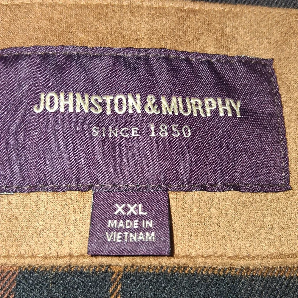 Men's Johnson & Murphy Faux-Suede Full-Zip Size 2XL